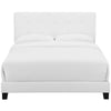 Amira Twin Upholstered Fabric Bed - No Shipping Charges MDY-MOD-5999-WHI