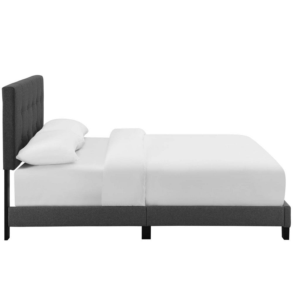 Amira Full Upholstered Fabric Bed - No Shipping Charges MDY-MOD-6000-AZU