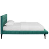 Modway Julia Mid-Century Biscuit Tufted Performance Velvet Queen Platform Bed in Teal MDY-MOD-6008-TEA