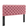 Lizzy Tufted Full/Queen Performance Velvet Headboard - No Shipping Charges MDY-MOD-6031-DUS