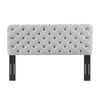 Lizzy Tufted Full/Queen Performance Velvet Headboard - No Shipping Charges MDY-MOD-6031-CHA