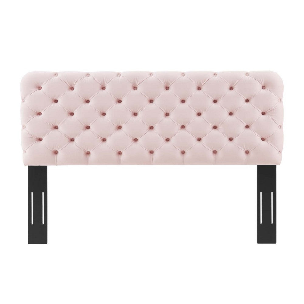 Lizzy Tufted Full/Queen Performance Velvet Headboard - No Shipping Charges MDY-MOD-6031-CHA