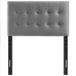 Modway Emily Twin Biscuit Tufted Performance Velvet Headboard By Casagear Home - No Shipping Charges MDY-MOD-6114-LBU