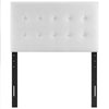 Modway Emily Twin Biscuit Tufted Performance Velvet Headboard White MDY-MOD-6114-WHI