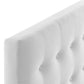 Modway Emily Twin Biscuit Tufted Performance Velvet Headboard White MDY-MOD-6114-WHI