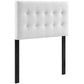 Emily Twin Biscuit Tufted Performance Velvet Headboard - No Shipping Charges