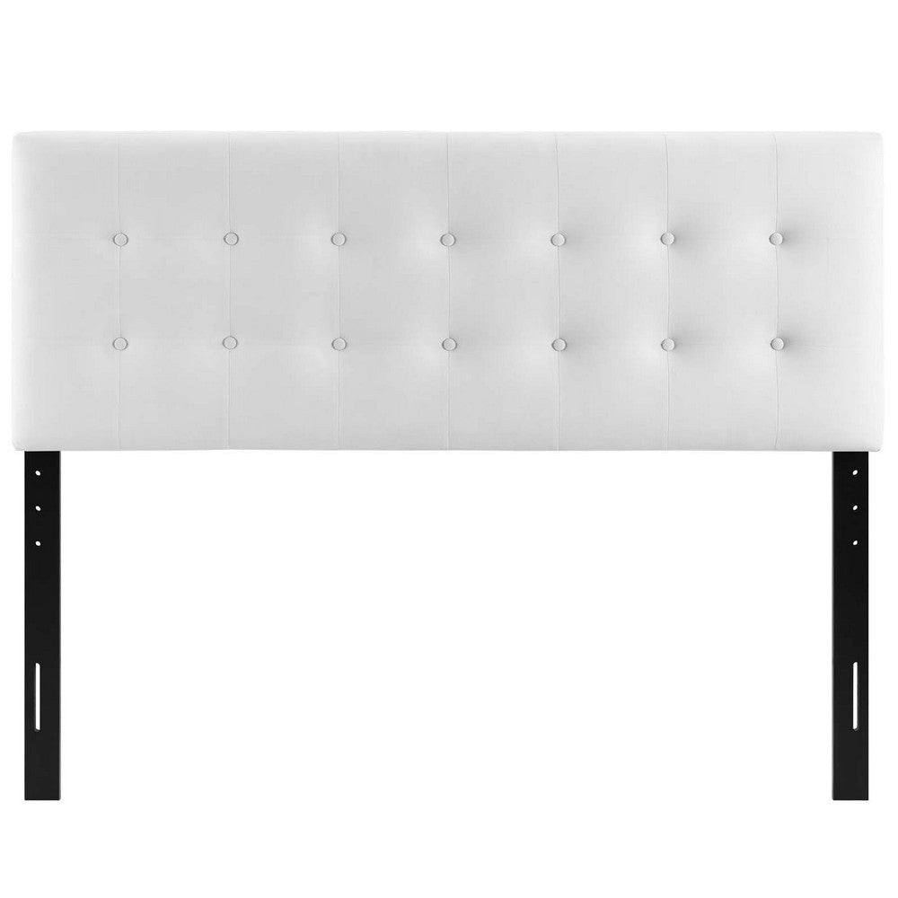 Emily Full Biscuit Tufted Performance Velvet Headboard - No Shipping Charges MDY-MOD-6115-GRY