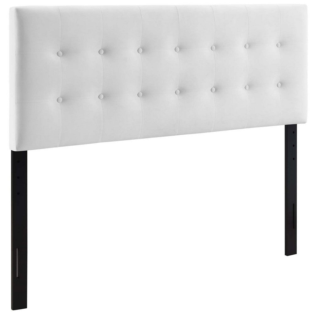 Emily Full Biscuit Tufted Performance Velvet Headboard - No Shipping Charges