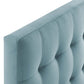 Modway Lily Biscuit Tufted Twin Performance Velvet Headboard Light Blue MDY-MOD-6118-LBU