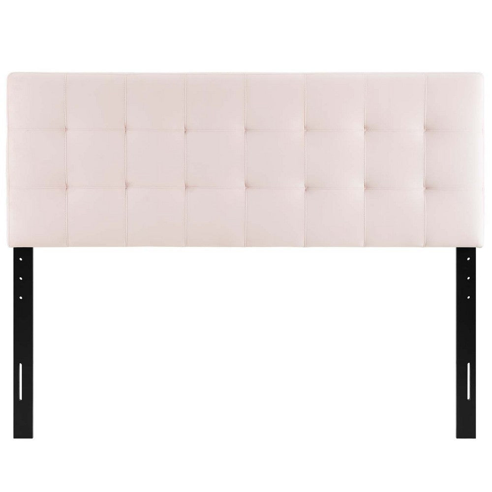 Lily Biscuit Tufted Full Performance Velvet Headboard MDY-MOD-6119-PNK