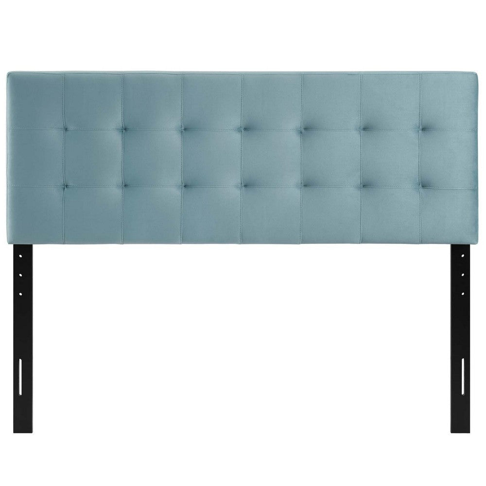 Modway Lily Queen Biscuit Tufted Performance Velvet Headboard By Casagear Home - No Shipping Charges MDY-MOD-6120-NAV