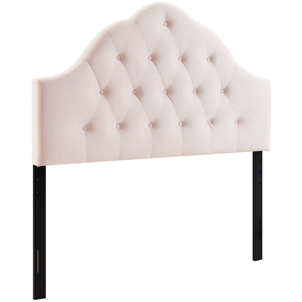 Modway Sovereign Full Diamond Tufted Performance Velvet Headboard, Pink