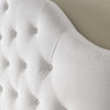 Modway Sovereign Full Diamond Tufted Performance Velvet Headboard White MDY-MOD-6123-WHI