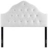 Modway Sovereign Queen Diamond Tufted Performance Velvet Headboard White MDY-MOD-6124-WHI