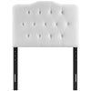 Modway Annabel Diamond Tufted Performance Velvet Twin Headboard in White MDY-MOD-6126-WHI