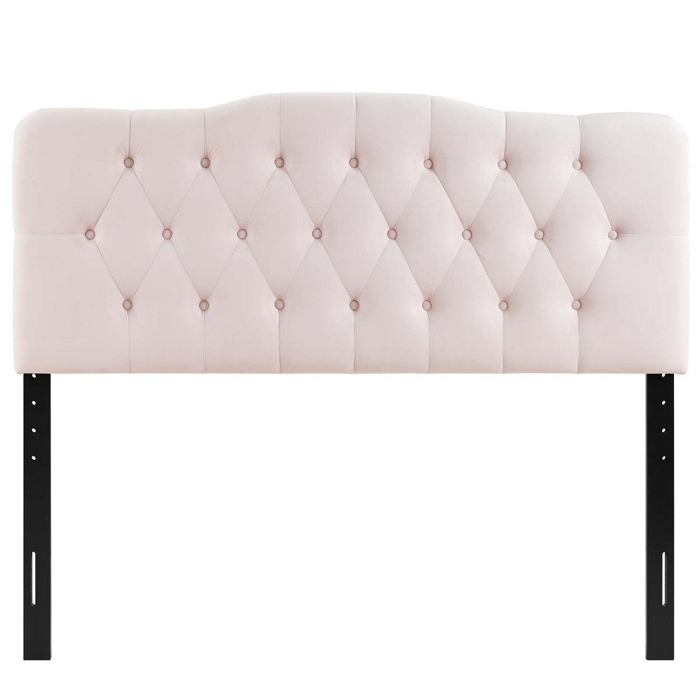 Annabel King Diamond Tufted Performance Velvet Headboard - No Shipping Charges MDY-MOD-6127-GRY