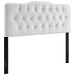 Modway Annabel Diamond Tufted Performance Velvet King Headboard in White