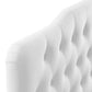 Modway Annabel Diamond Tufted Performance Velvet Queen Headboard in White MDY-MOD-6129-WHI