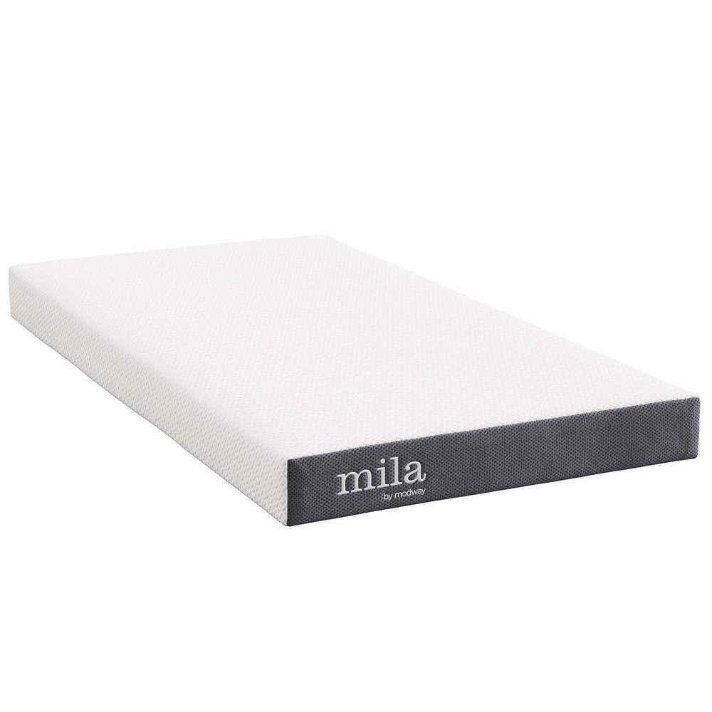 Emma 6’ Narrow Twin Mattress - No Shipping Charges MDY-MOD-6138-WHI