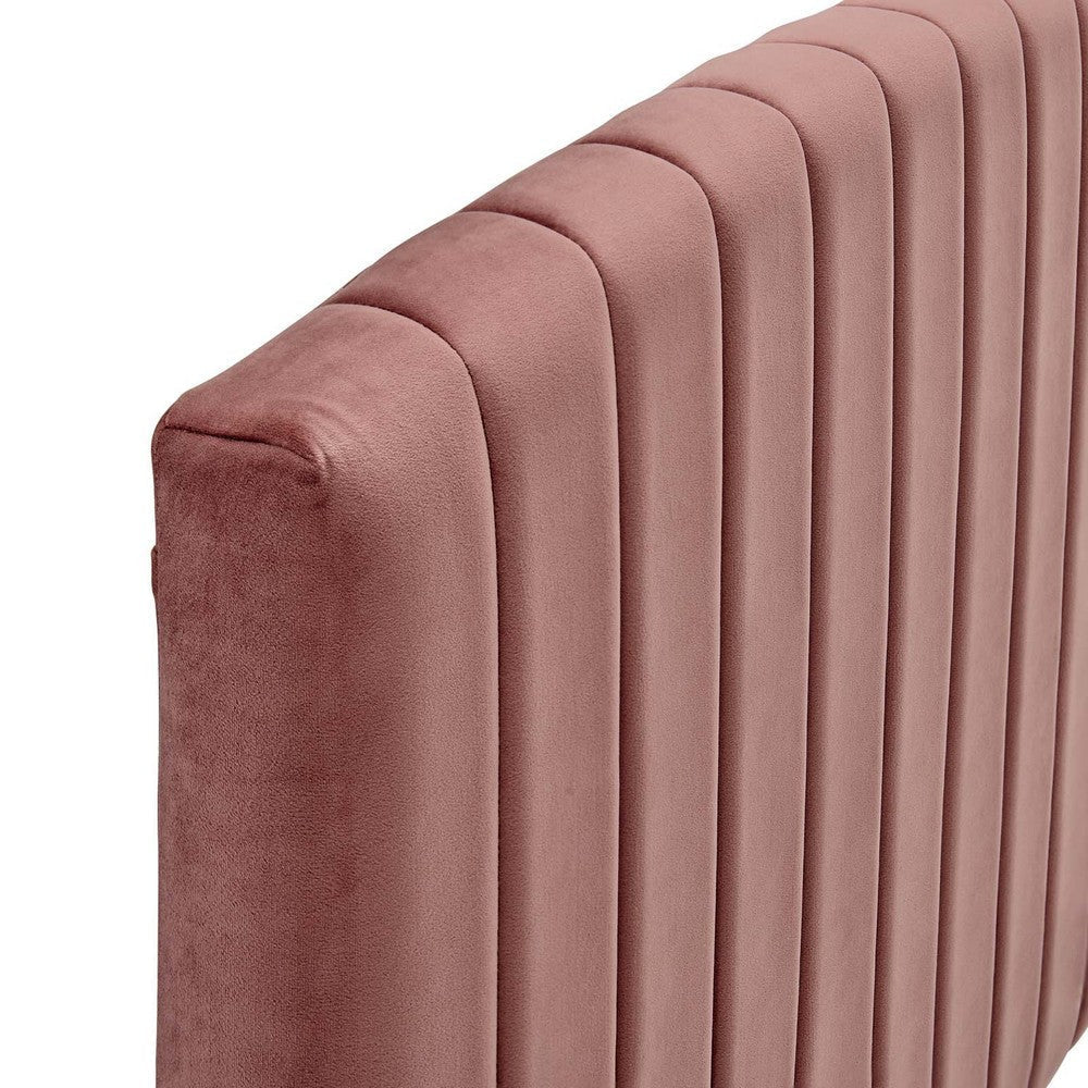 Modway Rebecca Performance Velvet Full/Queen Headboard Dusty Rose MDY-MOD-6141-DUS