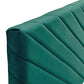 Modway Alyson Angular Channel Tufted Performance Velvet Twin Headboard Teal MDY-MOD-6143-TEA