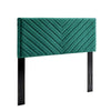 Alyson Angular Channel Tufted Performance Velvet Twin Headboard - No Shipping Charges