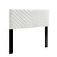 Alyson Angular Channel Tufted Performance Velvet Twin Headboard - No Shipping Charges