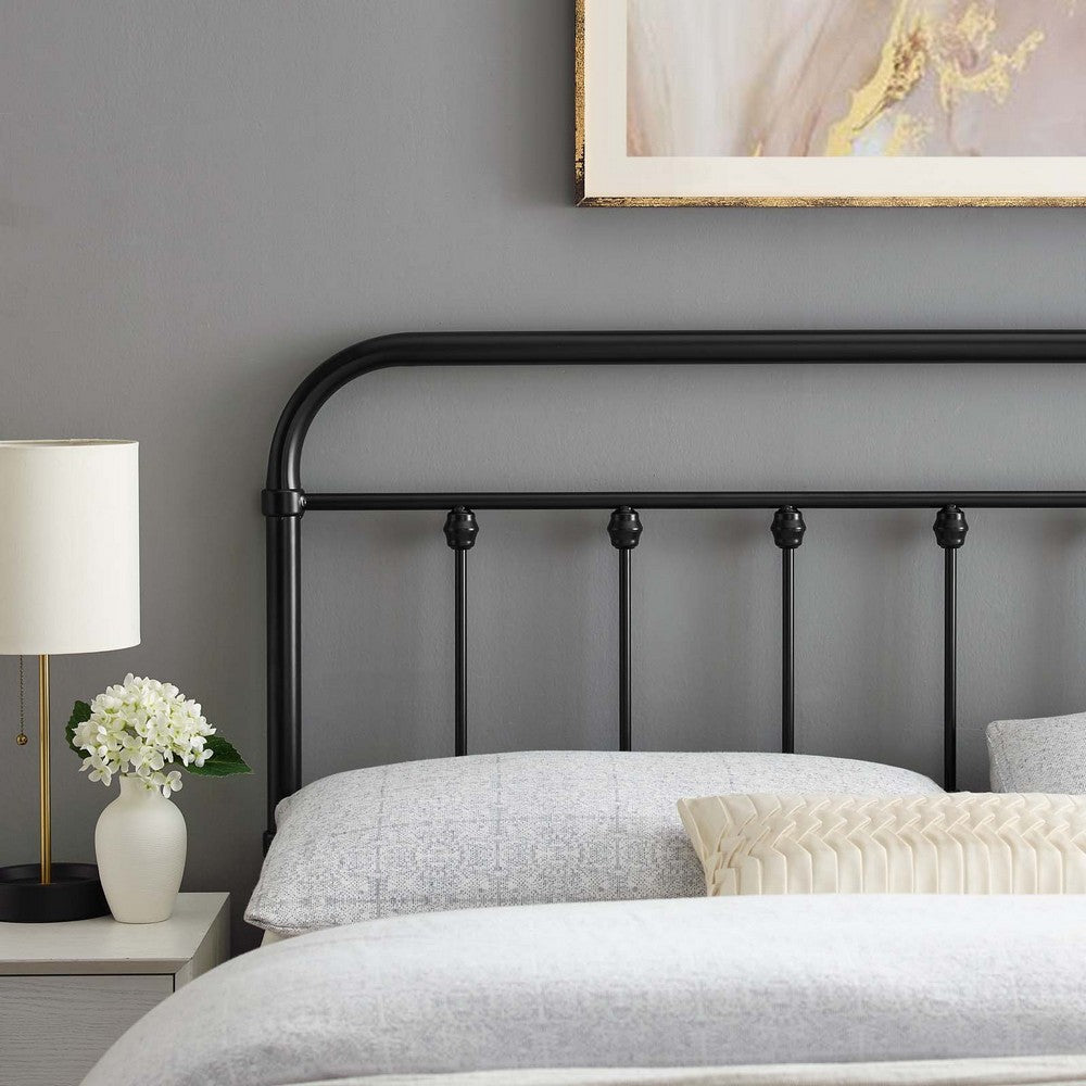 Modway MOD-6152-BLK Sage Twin Metal Headboard, Black