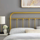 Sage King Metal Headboard - No Shipping Charges MDY-MOD-6155-GLD