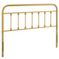 Modway MOD-6155-GLD Sage King Metal Headboard, Gold