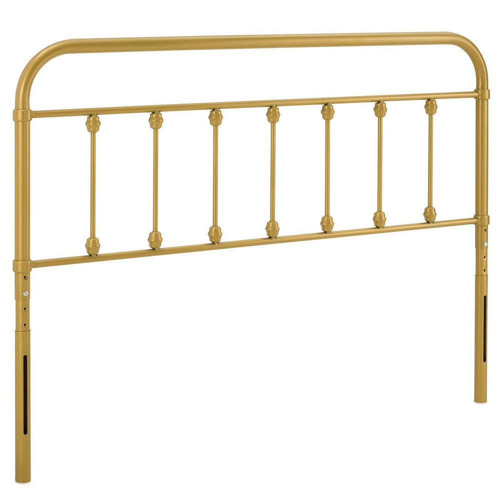 Modway MOD-6155-GLD Sage King Metal Headboard, Gold