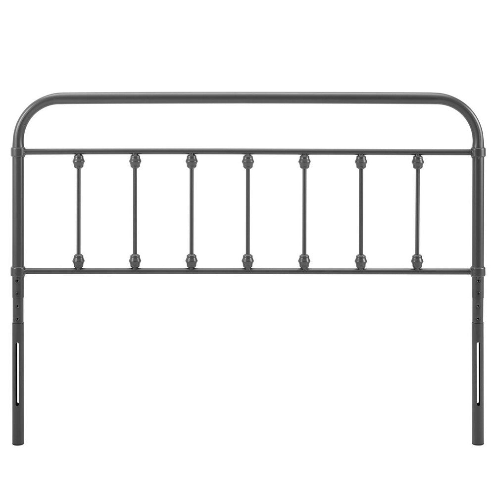 Modway MOD-6155-GRY Sage King Metal Headboard Gray MDY-MOD-6155-GRY