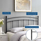 Abigail Twin Metal Headboard - No Shipping Charges MDY-MOD-6156-BLK