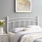 Abigail King Metal Headboard - No Shipping Charges MDY-MOD-6159-WHI