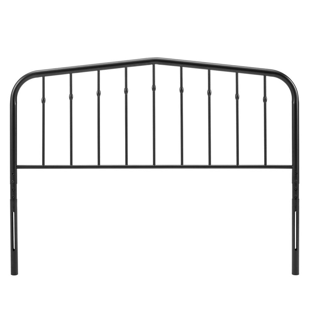 Lennon Queen Metal Headboard - No Shipping Charges MDY-MOD-6166-BLK