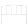 Lennon King Metal Headboard - No Shipping Charges MDY-MOD-6167-WHI