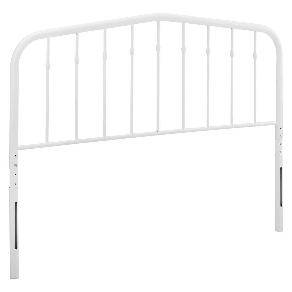 Lennon King Metal Headboard - No Shipping Charges MDY-MOD-6167-WHI