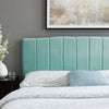 Modway Camilla Channel Tufted Performance Velvet Headboard King/California King Mint MDY-MOD-6183-MIN