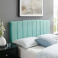 Modway Camilla Channel Tufted Performance Velvet Headboard King/California King Mint MDY-MOD-6183-MIN