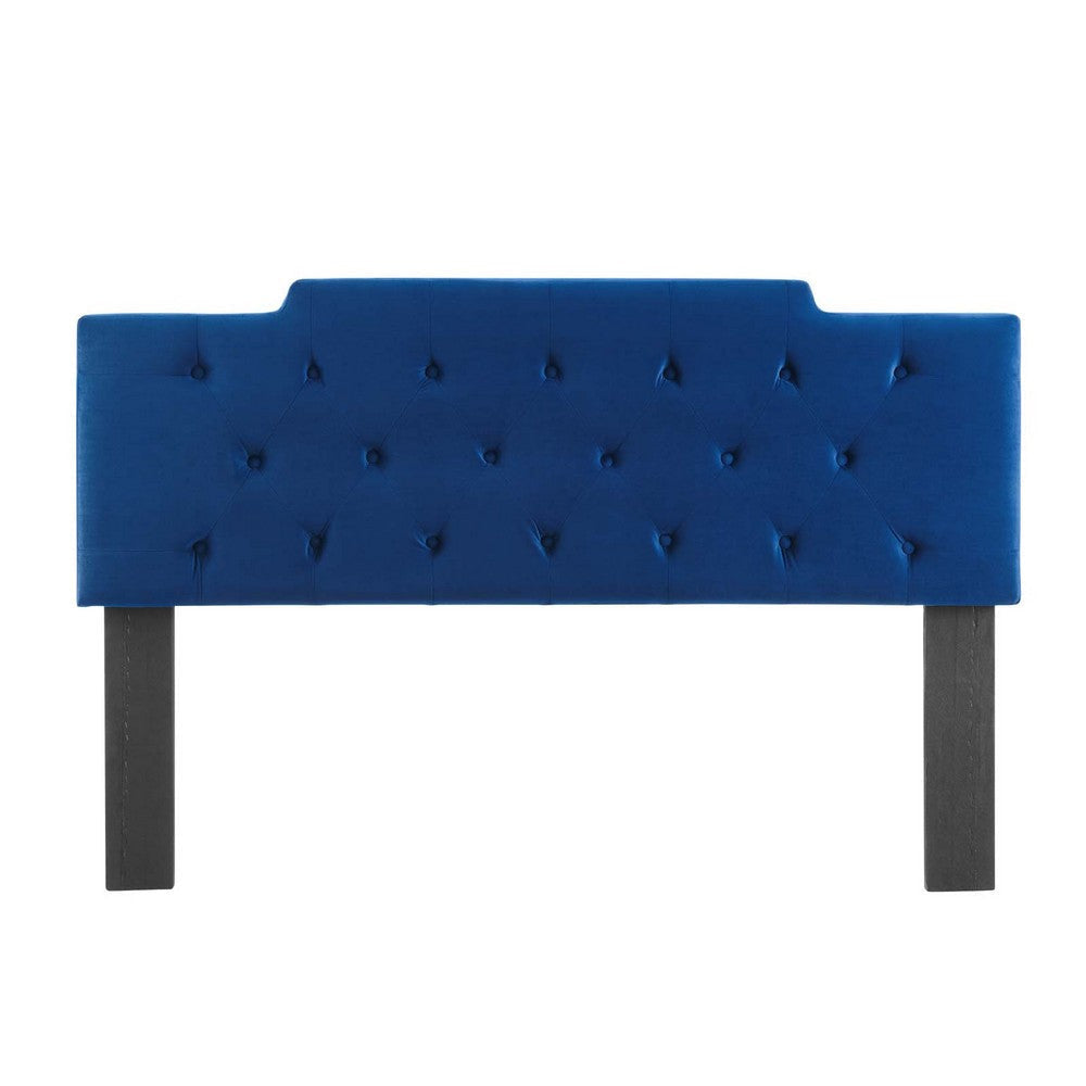 Modway Juliet Tufted Performance Velvet Headboard Twin Navy MDY-MOD-6184-NAV