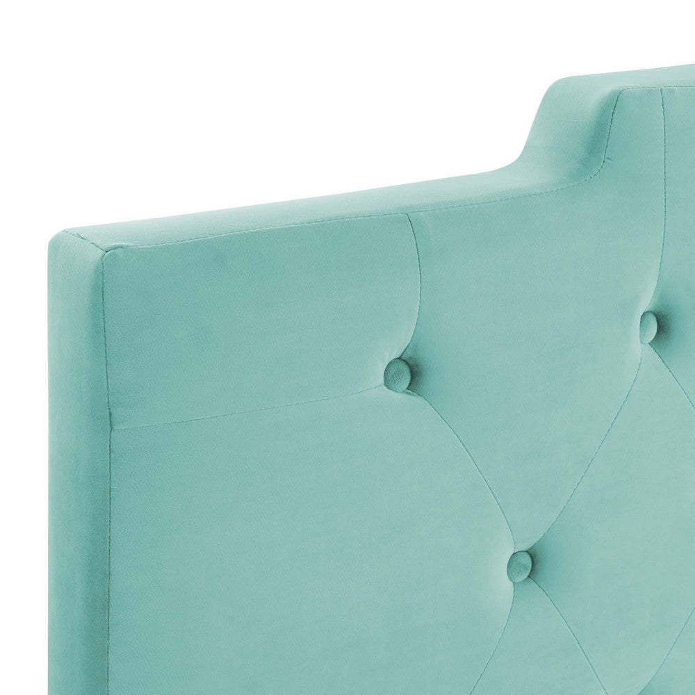 Modway MOD-6186 Juliet Tufted Performance Velvet California King Headboard in Mint MDY-MOD-6186-MIN