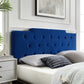 Juliet Tufted King/California King Performance Velvet Headboard - No Shipping Charges MDY-MOD-6186-DUS