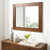 Modway Kali Mid-Century Modern Wood Wall Mirror in Walnut