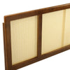 Modway Delmare Cane Woven Rattan King Headboard in Walnut MDY-MOD-6202-WAL