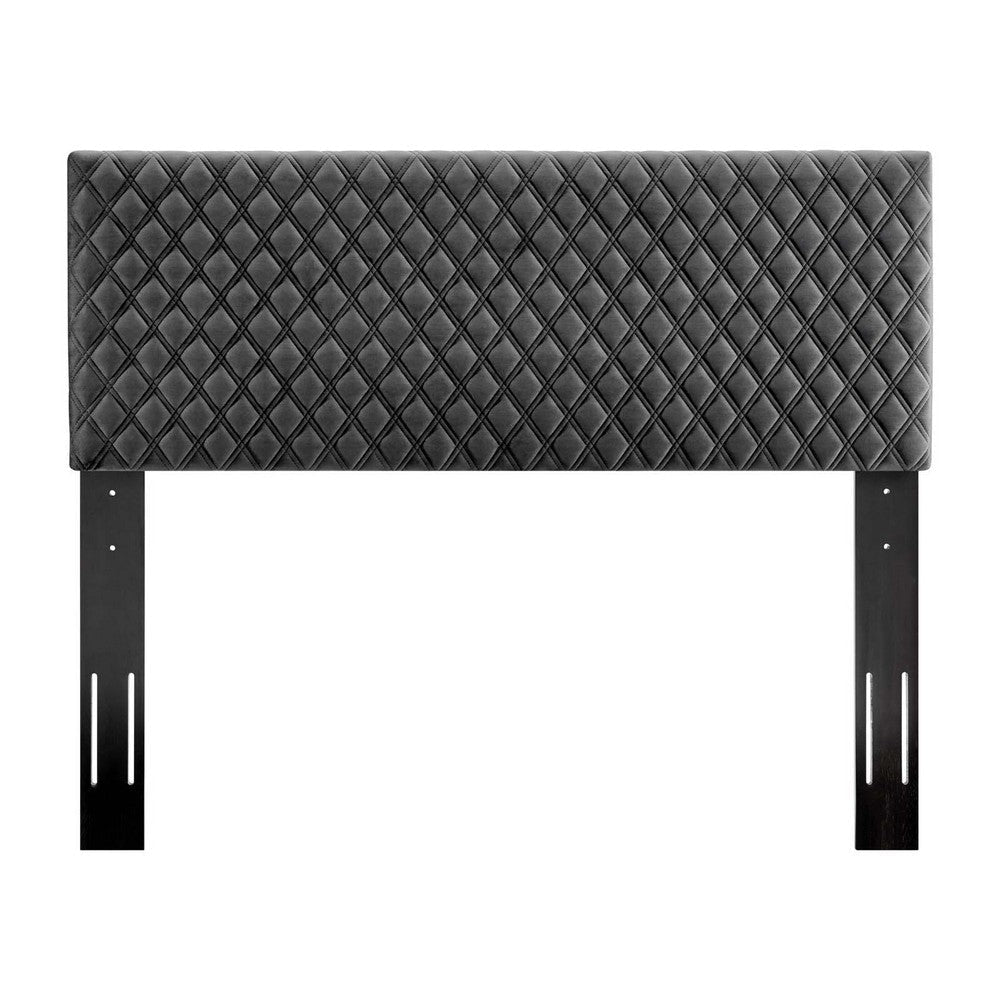 Angela Full/Queen Performance Velvet Headboard - No Shipping Charges MDY-MOD-6210-CHA