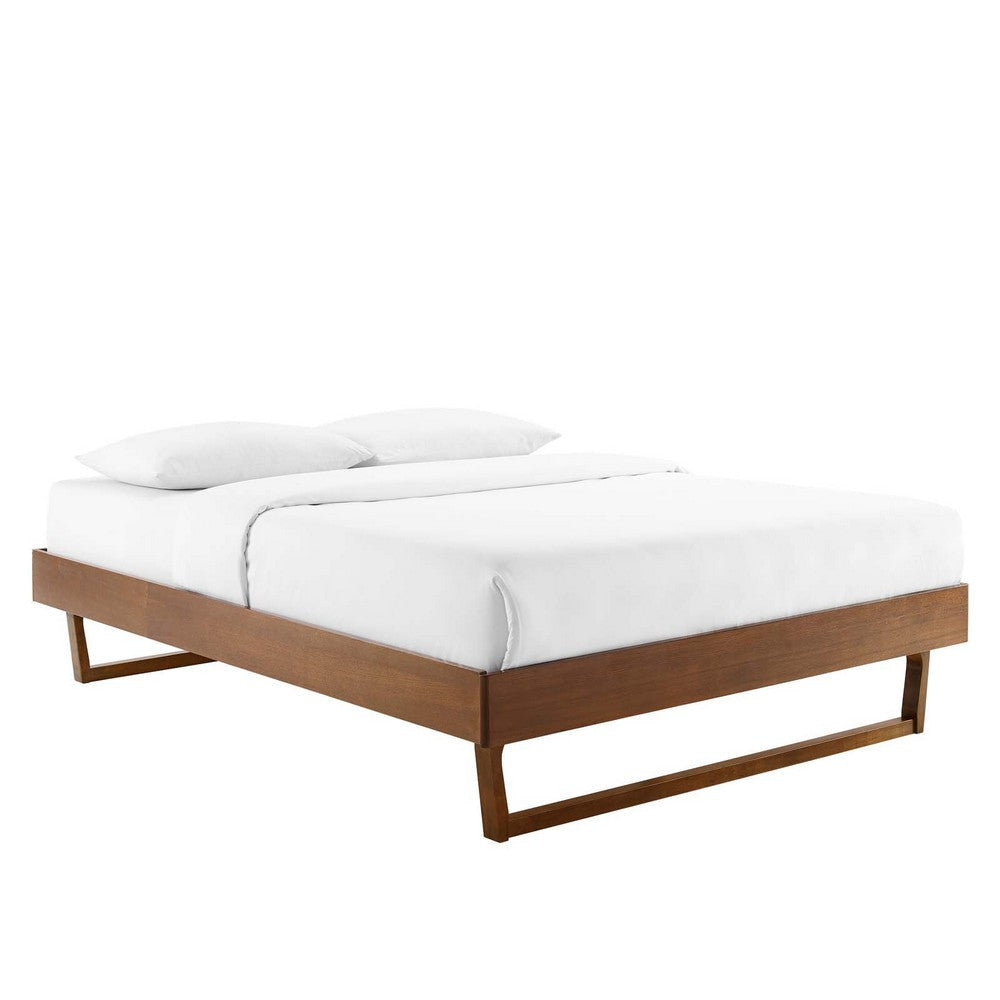 Modway MOD-6212-WAL Billie Twin Wood Platform Bed Frame, Walnut