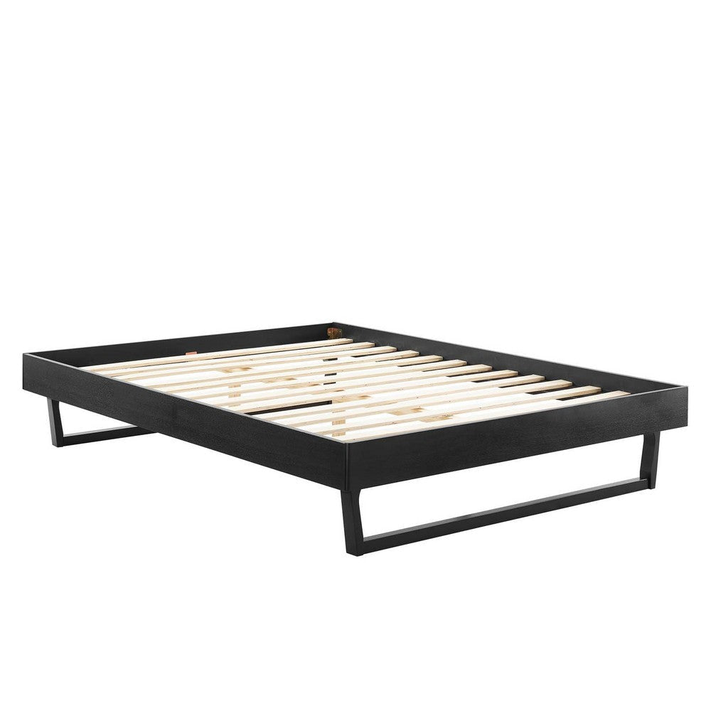 Billie Full Wood Platform Bed Frame - No Shipping Charges MDY-MOD-6213-BLK