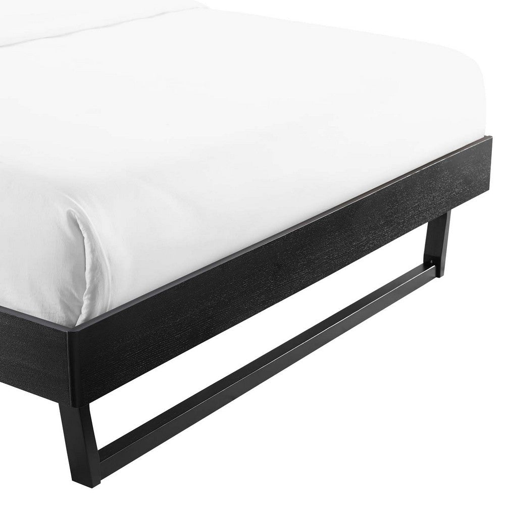 Billie Full Wood Platform Bed Frame - No Shipping Charges MDY-MOD-6213-BLK