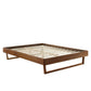 Billie King Wood Platform Bed Frame - No Shipping Charges MDY-MOD-6215-GRY