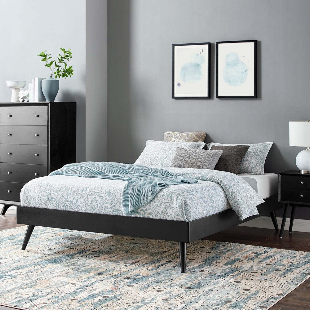 Margo Twin Wood Platform Bed Frame - No Shipping Charges MDY-MOD-6228-BLK